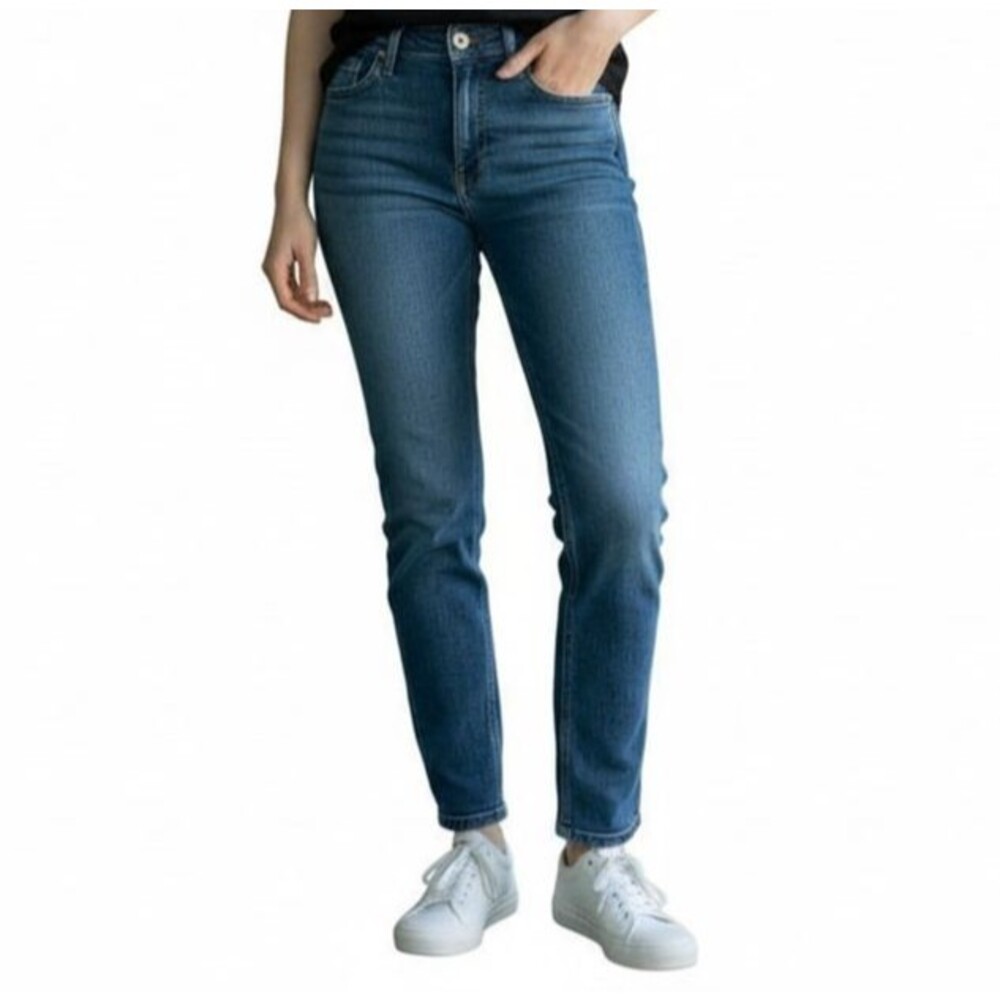 Pilcro Anthropologie Hyphen Boyfriend Jeans Women 25 Blue Factory Distressed